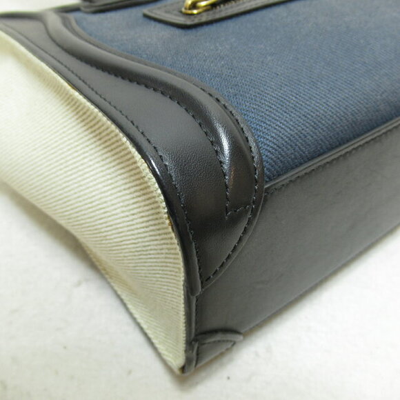 Celine Black and Navy Shoulder Bag - Picture 7 of 8